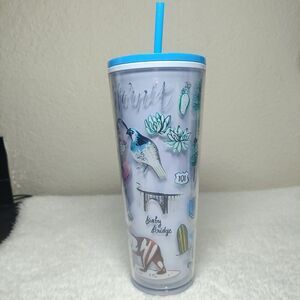 Starbucks 24oz Venti California The Golden State 2019 Cold Cup Tumbler See Lid
